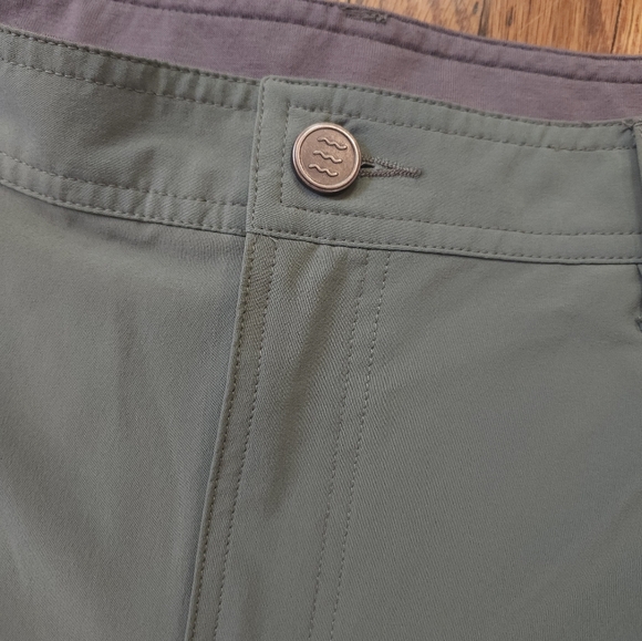 Free Fly Mens Shorts Size 36 Stretch Performance Green - Picture 2 of 7